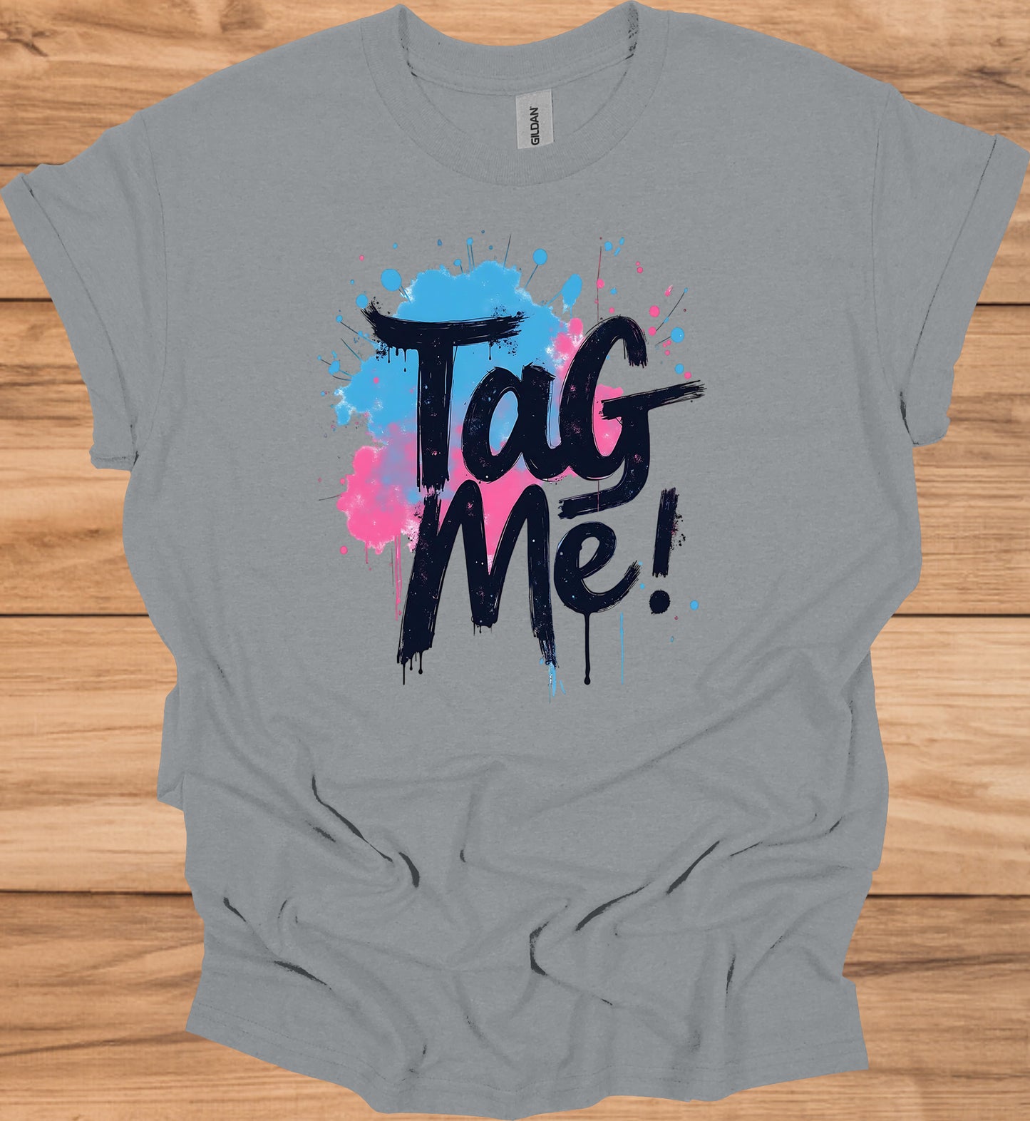 Urban Explosion: Graffiti-Inspired Typography, Neon Splatter Art, Street Culture Aesthetic - Graphic Tee Shirt