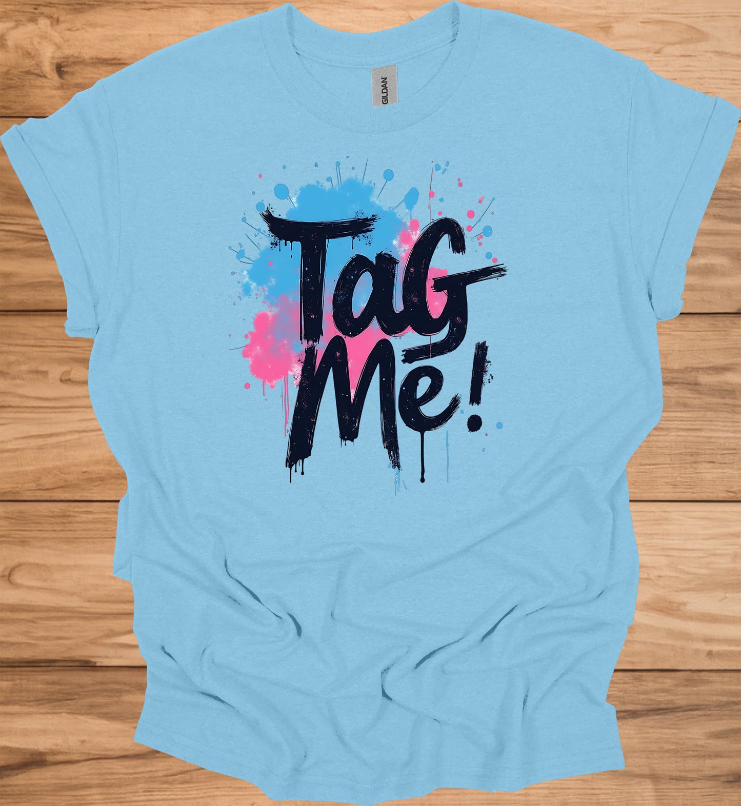 Urban Explosion: Graffiti-Inspired Typography, Neon Splatter Art, Street Culture Aesthetic - Graphic Tee Shirt