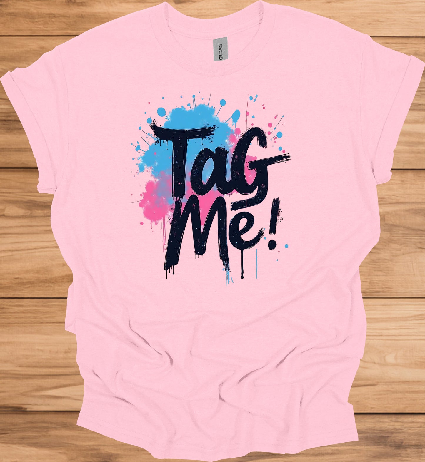 Urban Explosion: Graffiti-Inspired Typography, Neon Splatter Art, Street Culture Aesthetic - Graphic Tee Shirt