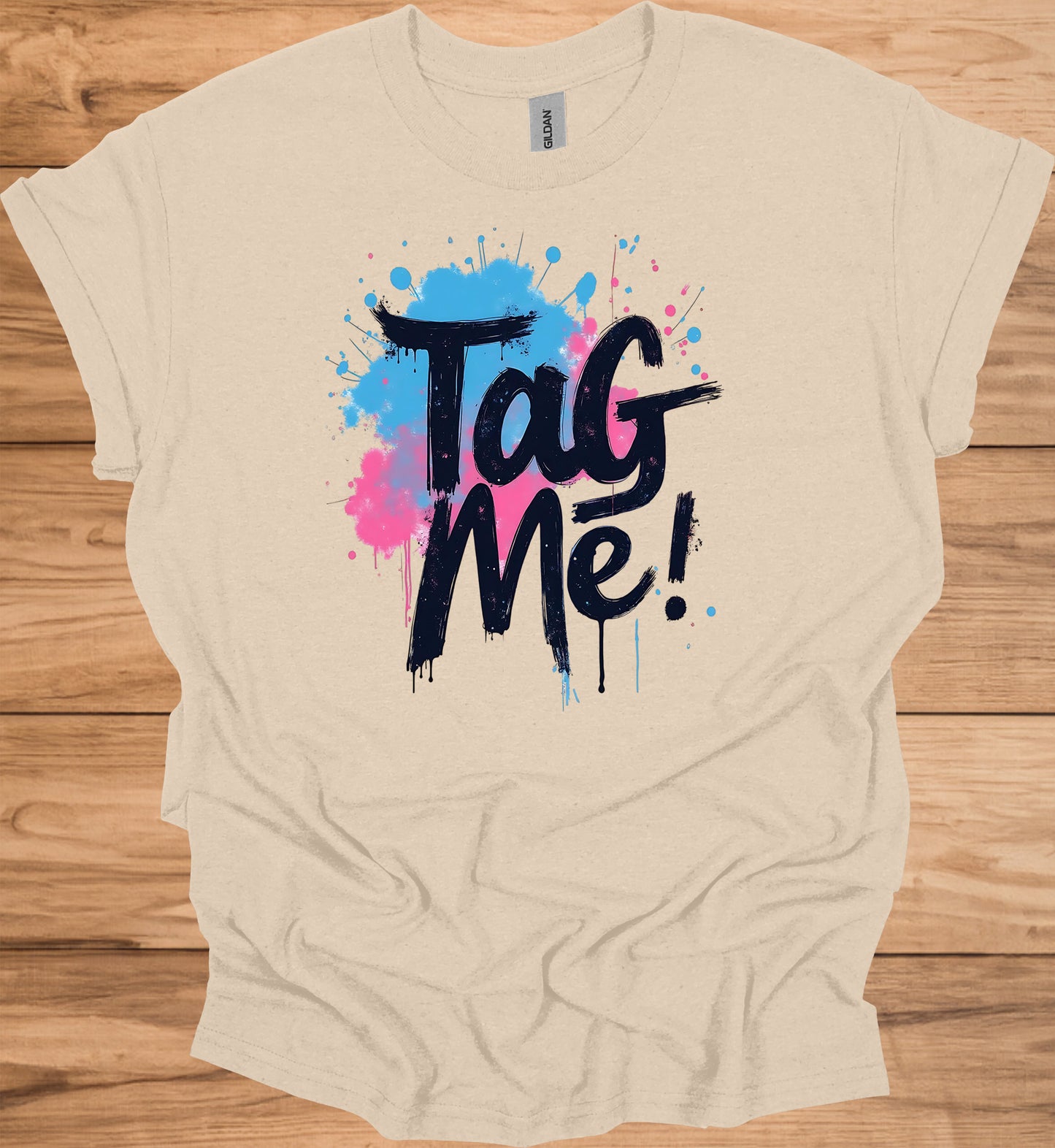 Urban Explosion: Graffiti-Inspired Typography, Neon Splatter Art, Street Culture Aesthetic - Graphic Tee Shirt