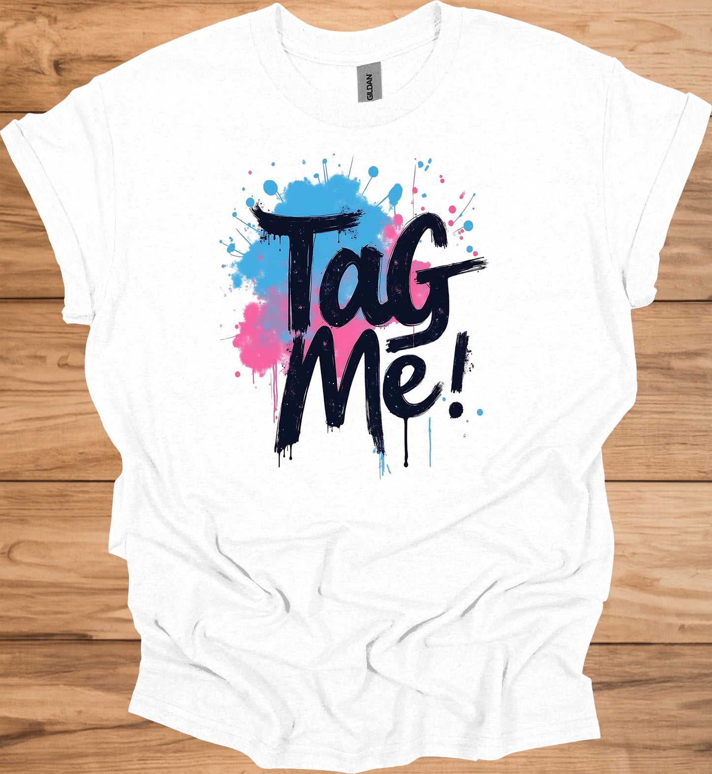 Urban Explosion: Graffiti-Inspired Typography, Neon Splatter Art, Street Culture Aesthetic - Graphic Tee Shirt