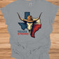 Texas Strong: Lone Star Pride, Longhorn Skull Art, Patriotic Cowboy Heritage - Graphic Tee Shirt