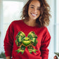 Festive Bow Design on Red Holiday Sweatshirt product