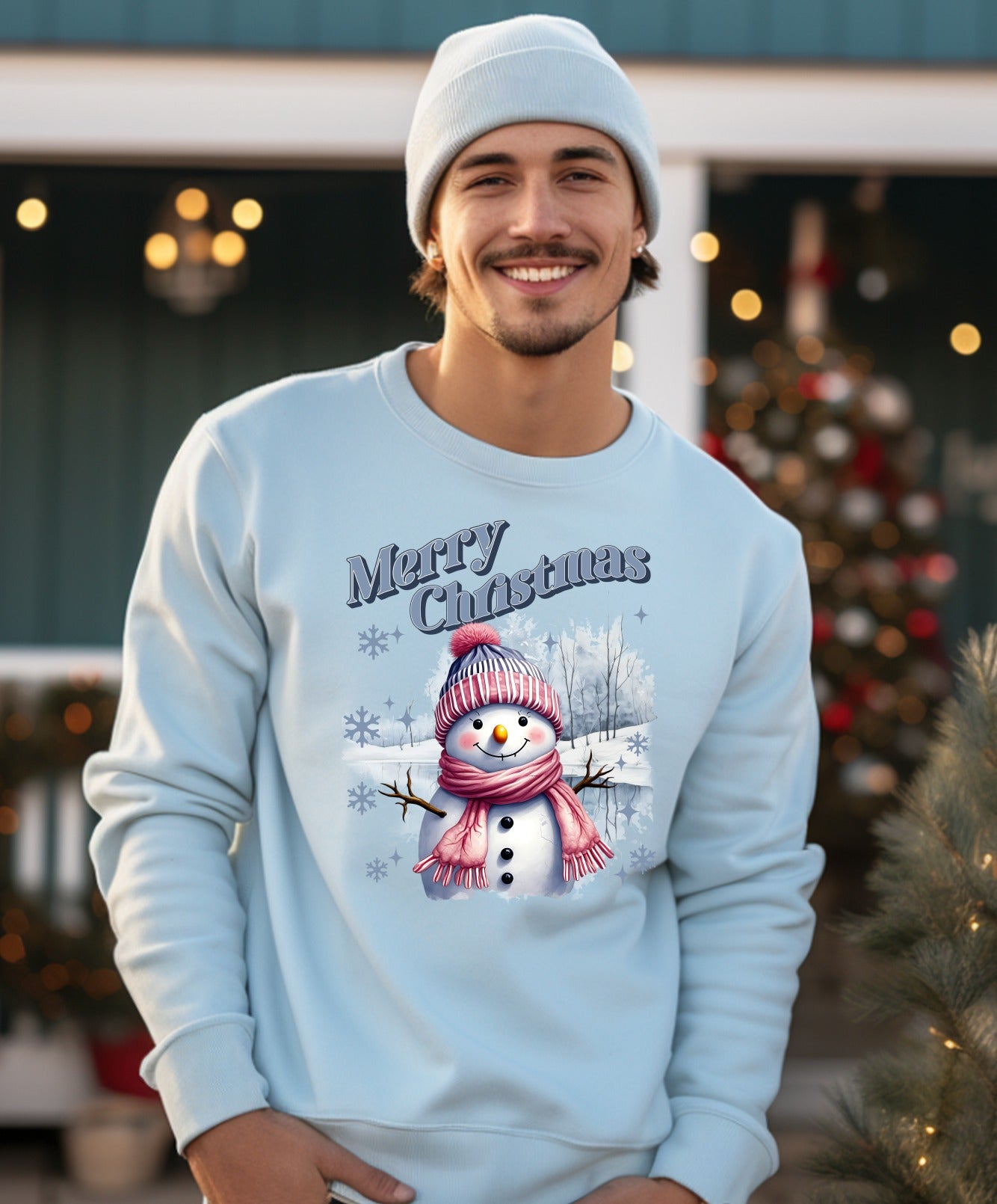 Merry Christmas Snowman Sweatshirt product type