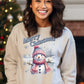 Cozy Snowman Merry Christmas Sweatshirt product type