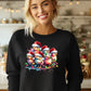Christmas Chicks and Lights Festive Season Graphic Sweatshirt