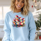 Christmas Chicks and Lights Festive Season Graphic Sweatshirt