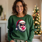 Cool Santa Blowing Bubble Gum Funny Christmas Sweatshirt