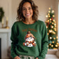 Merry Christmas Snowman Green Women's Sweatshirt product type