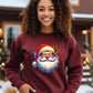 Festive Santa Claus Print Design Sweatshirt product type