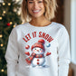 Festive Snowman Let It Snow Holiday Sweatshirt product