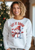 Festive Snowman Let It Snow Holiday Sweatshirt product