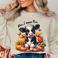 Moo I Mean Boo Cute Cow and Pumpkin Sweatshirt product