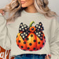 Polka Dot Pumpkin Print Halloween Sweatshirt product type