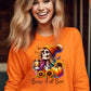 Colorful Fall Skeleton with Coffee and Pumpkins product