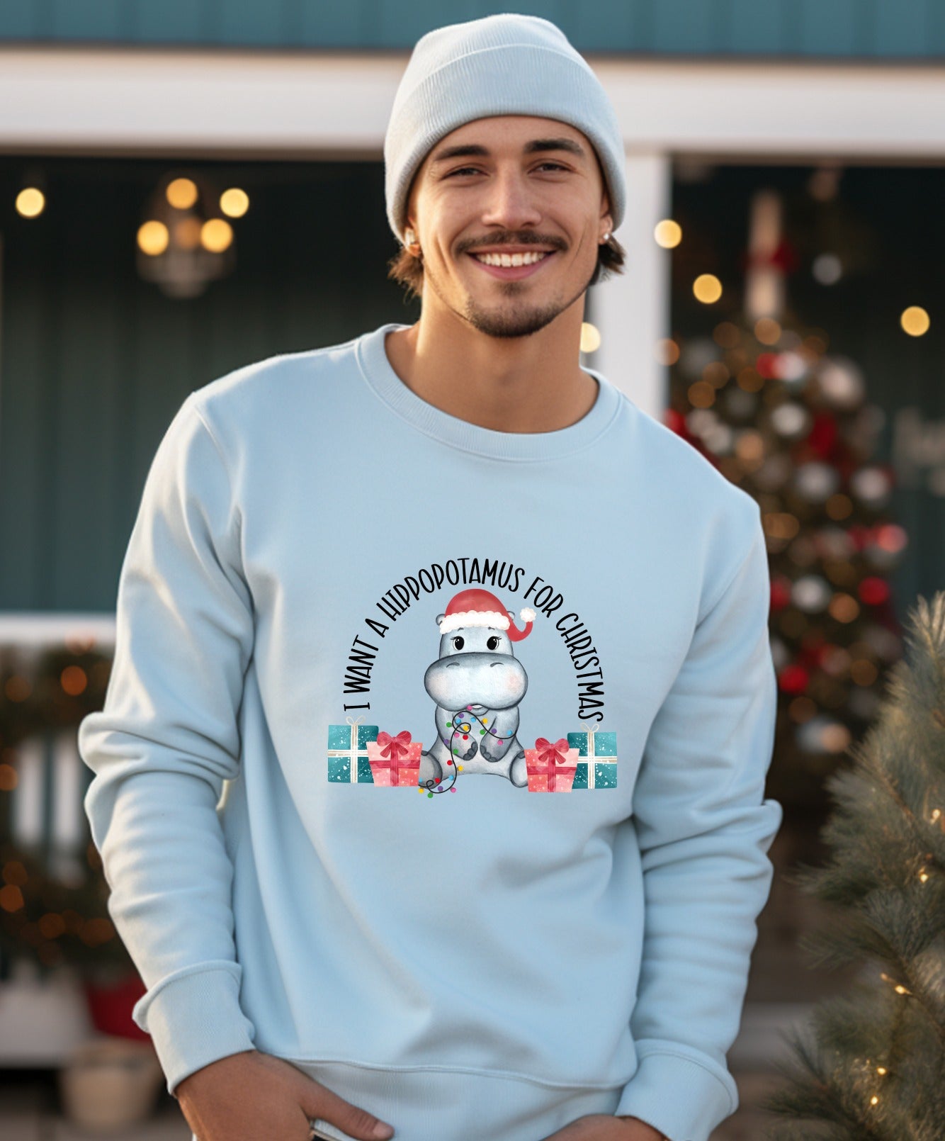 I Want A Hippopotamus For Christmas Sweatshirt product