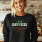 Christmas Trees Farm Fresh Hot Chocolate Design Sweatshirt