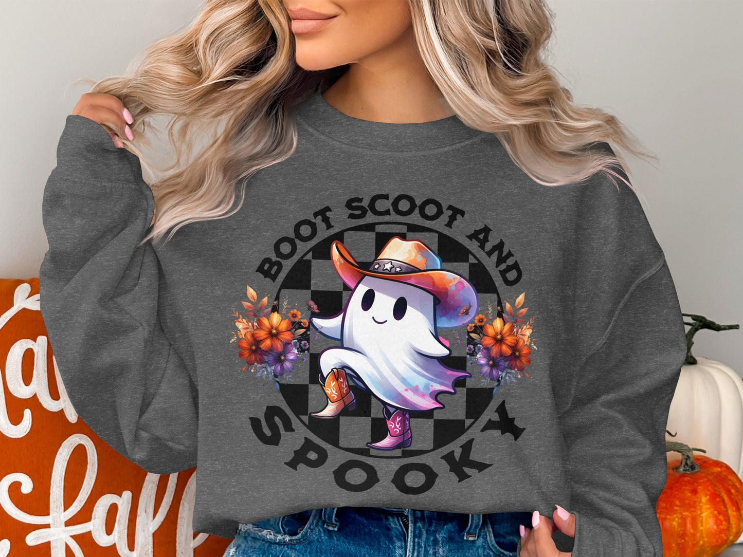 Boot Scoot And Spooky Graphic Sweatshirt product type
