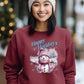 Happy Holidays Snowman Illustration Festive Season Sweatshirt